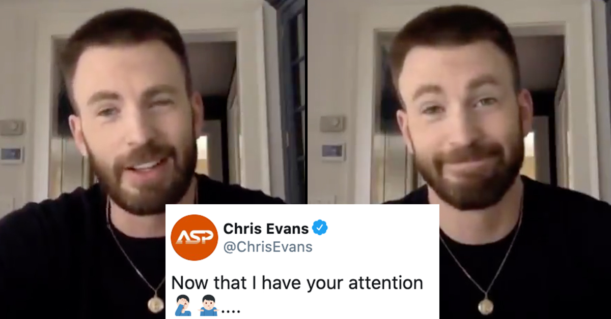 Chris Evans Finally Responds After Accidentally Posting That Nsfw Pic