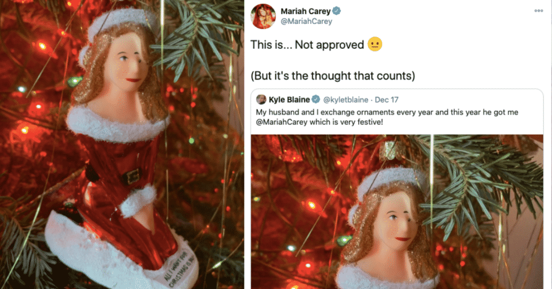 Mariah Carey Throws Shade On Ornament That S Supposed To Look Like Her