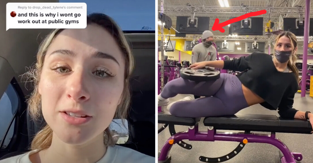 Fitness TikToker Thinks She Caught A Guy Secretly Taking Her Pic At The Gym