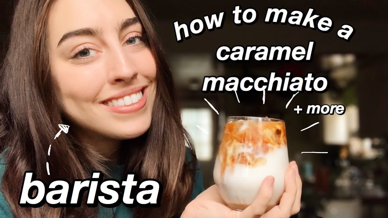 How To Make A Starbucks Caramel Macchiato and More // by a barista