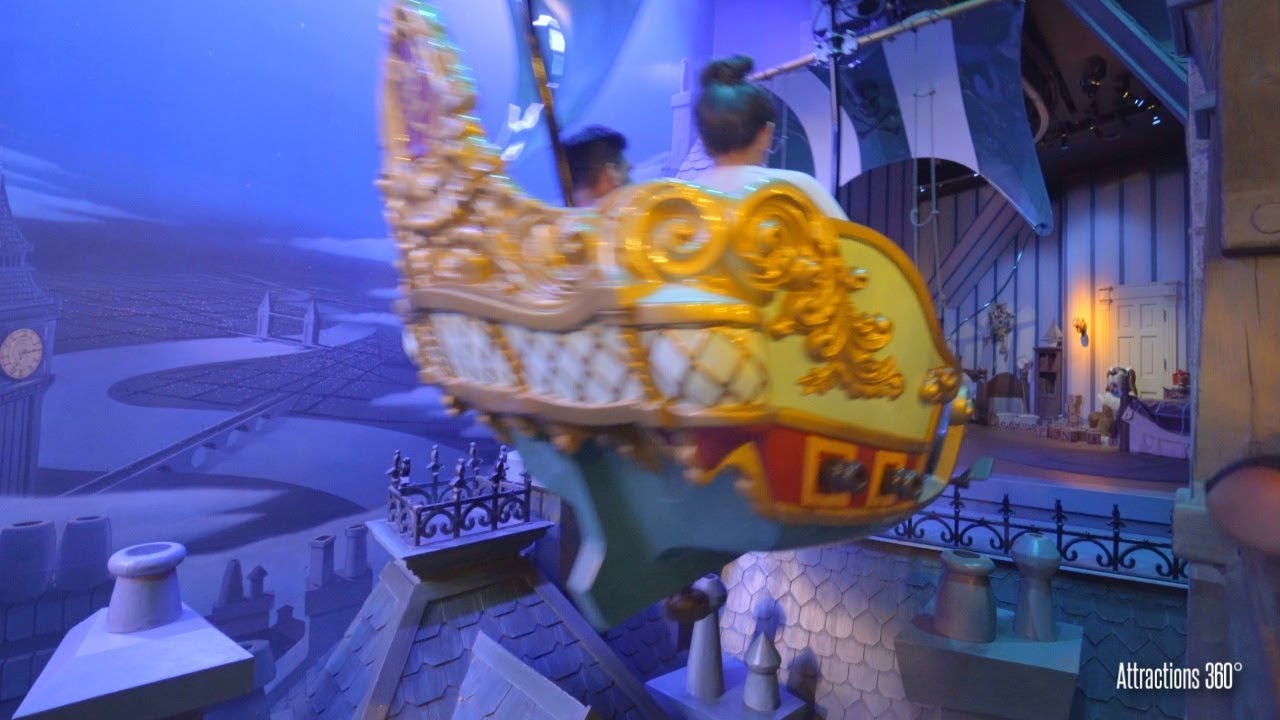 [4K] Peter Pan Dark Ride - Disneyland  - Peter Pan's Flying Ride POV