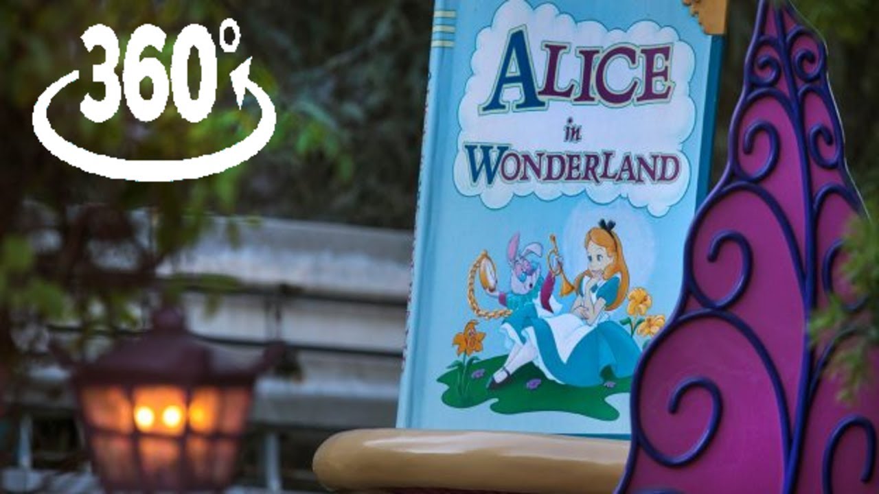 360º Ride on Alice in Wonderland at Disneyland