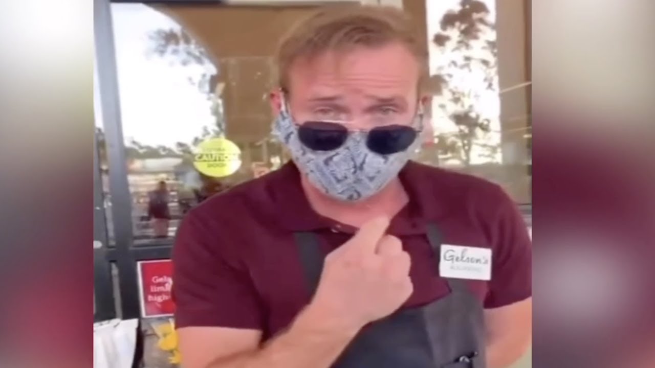 A Karen Rages At Mask Policy at A Grocery Store