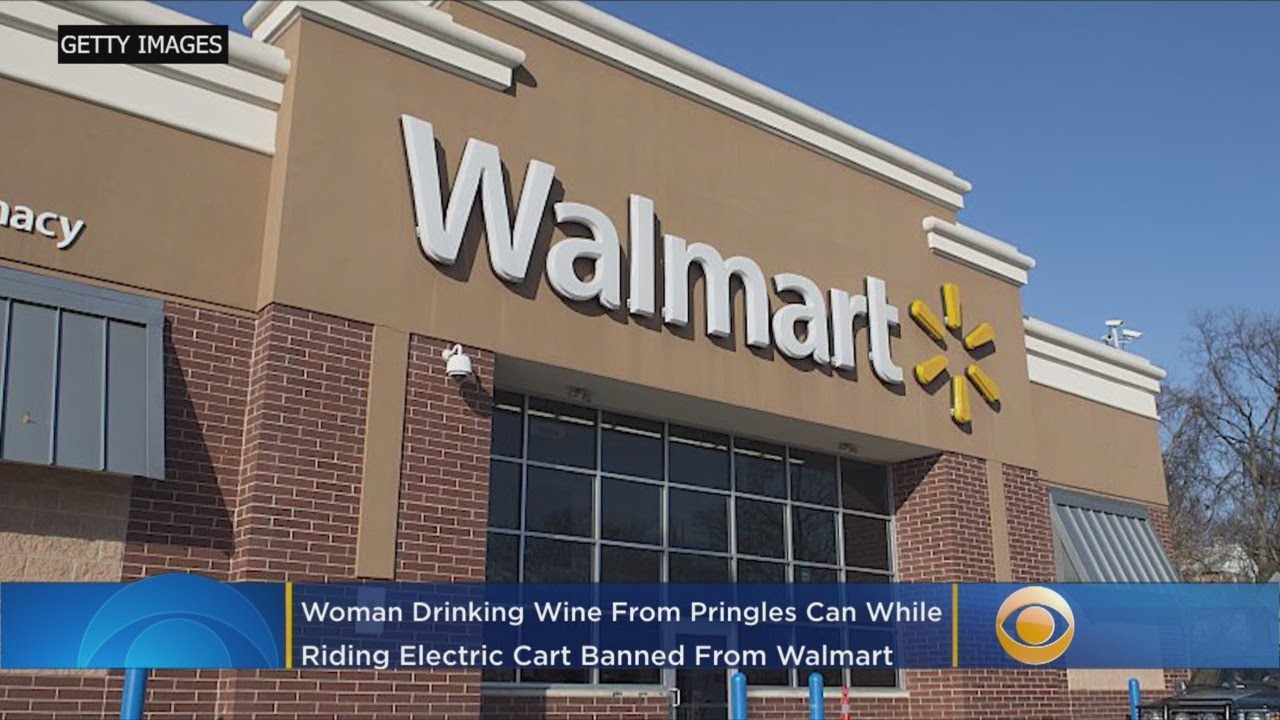 Woman Drinking Wine From Pringles Can Banned From Walmart