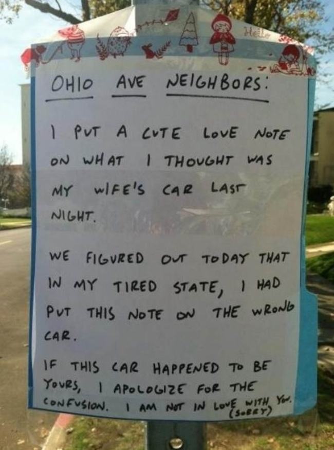 11 Funny Notes From Strangers