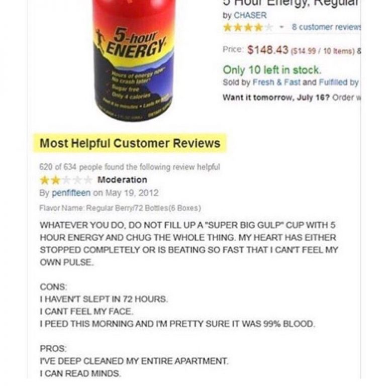 funny pictures, funny reviews, funny vids, funny pics, funny photos, 5 hour energy, amazon reviews, funny amazon reviews