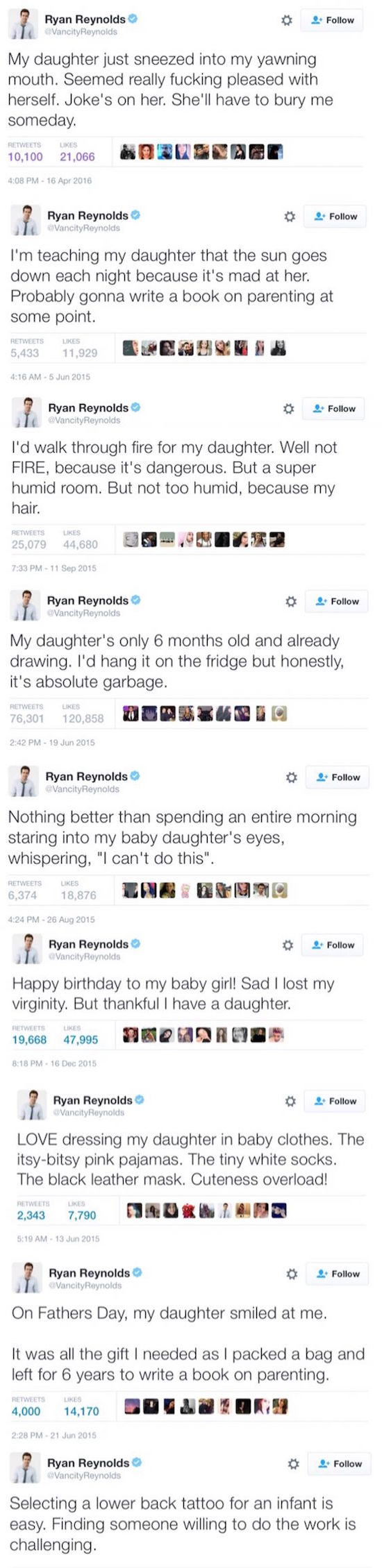 funny tweets by ryan reynolds