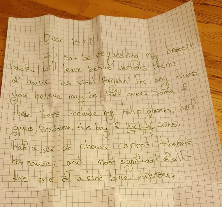 crazy roommate letter, letter from roommate, crazy roommate, roommates, funny letters, funny letter, weird letter, weird letters, funny notes, funny note