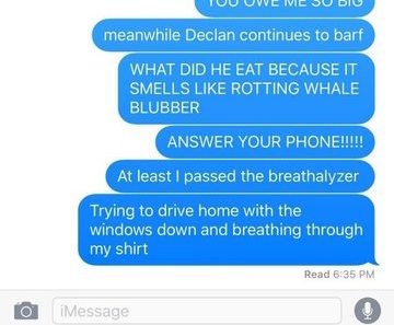 funny dad text, parent texts, mom texts, baby texts, texts about baby, funny text, funny texts, funny text message, funny text messages, baby vomit text, baby vomits text, baby vomit texts