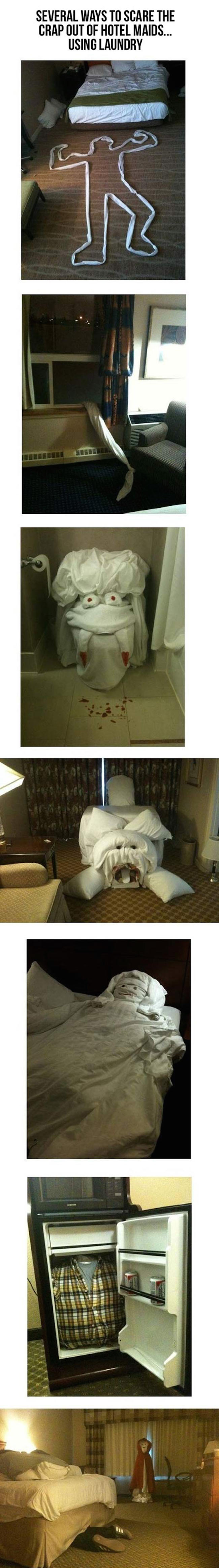 Here Are A Number Of Ways To Scare The Hell Out Of Your Hotel Maids