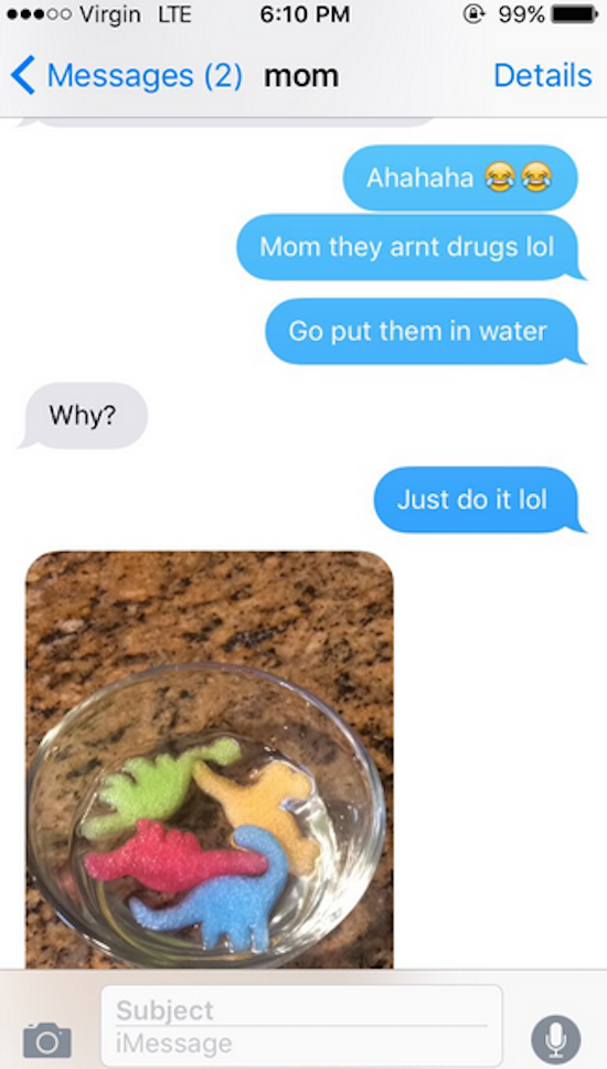 text messages gone wrong parents