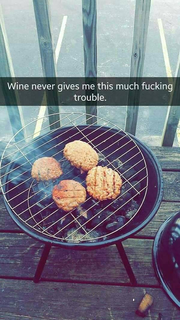 Let's All Laugh At This Girl's Snapchat Story Of Grilling Gone Wrong