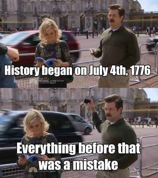 funny screenshots from parks and recreation about july 4th
