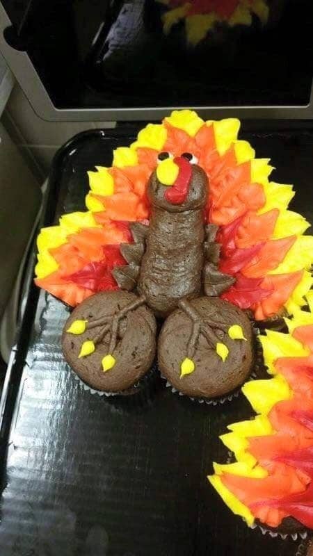 funny turkey cake penis balls