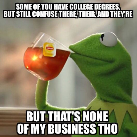 Kermit Meme None Of My Business