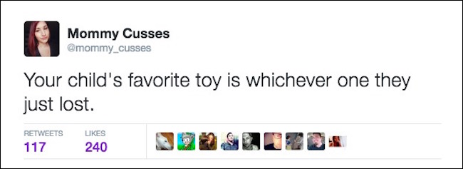 child's favorite toy funny mom tweet
