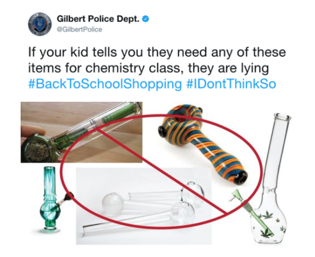 fotos divertidas de gilbert police department tweet not items for chemistry class