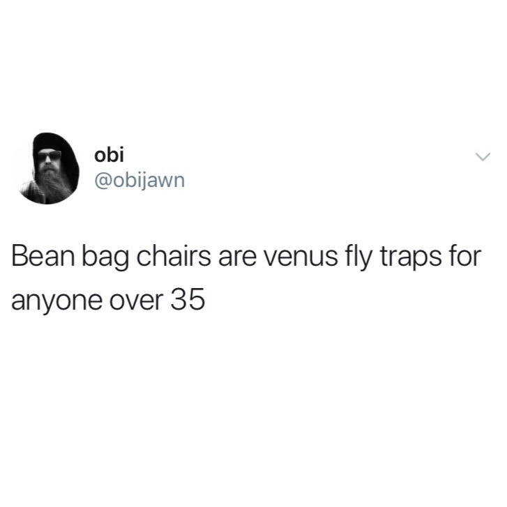 bean bag chairs venus fly traps, bean bag chairs for anyone over 35, funniest tweets, funny tweets, best tweets, top tweets, tweets, tweet, top tweet, best tweet, funny tweet, funniest tweet, hilarious tweets, very funny tweets