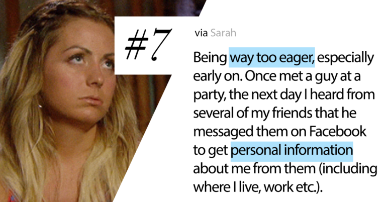 Women Reveal Super Creepy Things Men Find ‘Romantic’