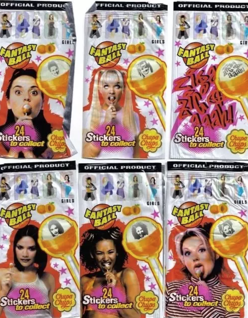 spice girl, spice girls, spice girls lollipops, fantasy ball, stickers, spice girls lollipop stickers, old, millennial, throwback, photos, millennial photos, photos make millennials feel ancient, photos of 90s, 90s photos, 90s throwback, 90s nostalgia, 90s, 90s kid, i'm old, old af, old pictures, nostalgia, wow i'm old, old school, throw it back, pics, pictures