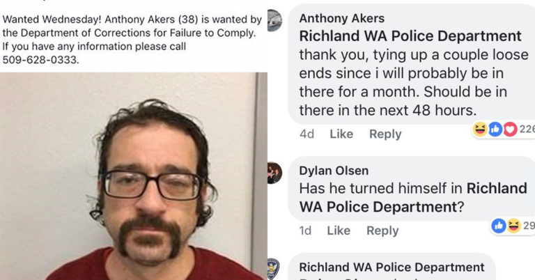 Wanted Man Comments On His Own Facebook Mugshot And Leads Police On A Hilariously Chill Manhunt