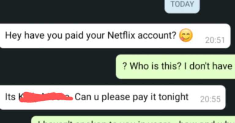 Guy Receives Rude Text From Stranger Using His Netflix Account And Things Got Heated
