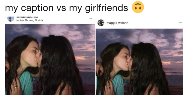 This Adorable Couple Shared The Same Photo With Two Completely Different Captions And It’s Hilarious