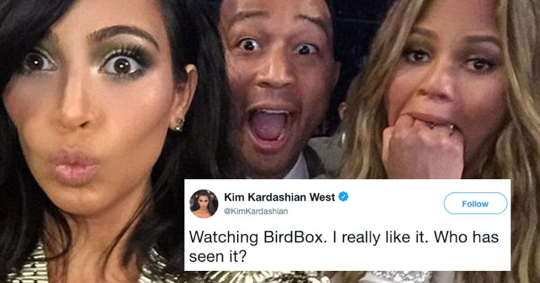 Chrissy Teigen Roasted Kim Kardashian For Being Late To ‘Bird Box’ And Twitter Is Piling On