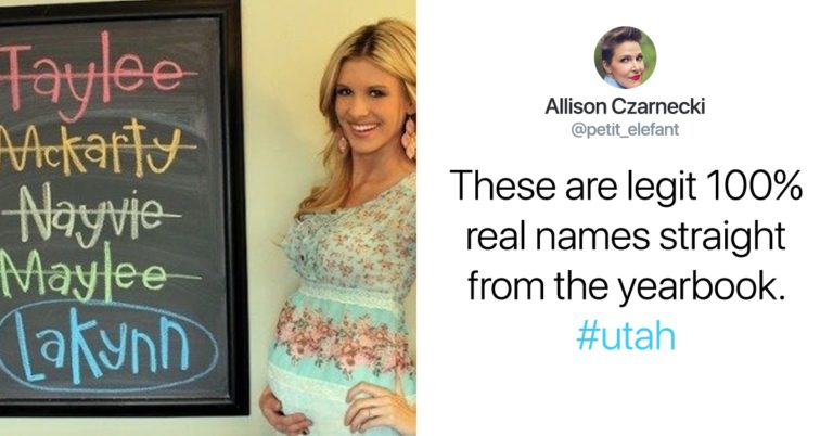 This Thread About The Most Ridiculous White Kid Names In A Utah School Yearbook Is Way Too Real