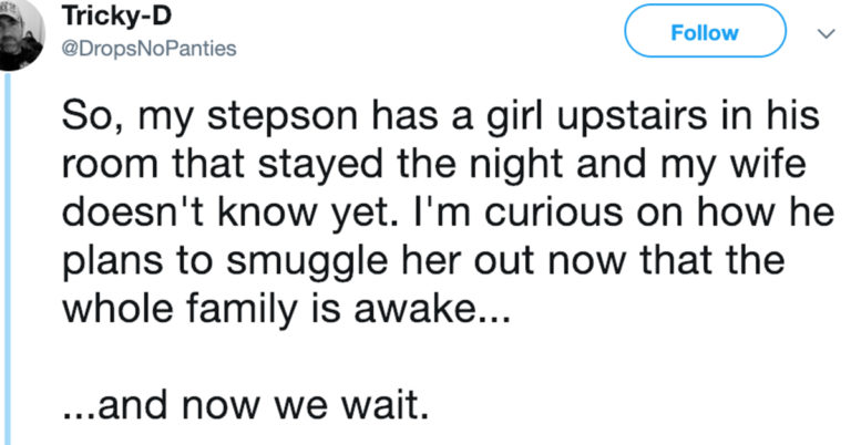 This Man Live-Tweeted His Stepson Hiding A Girl From His Mom, And It’s A Nail-Biter