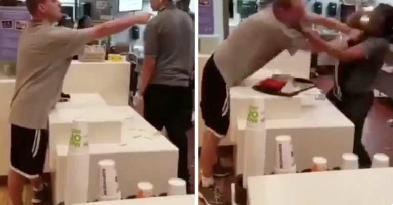 White Man Caught On Video Attacking Black Female Cashier At McDonald’s