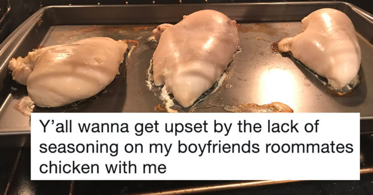 Woman Asks What Twitter Thinks Of Her Roommate’s Unseasoned Chicken, And The Burns Won’t Quit