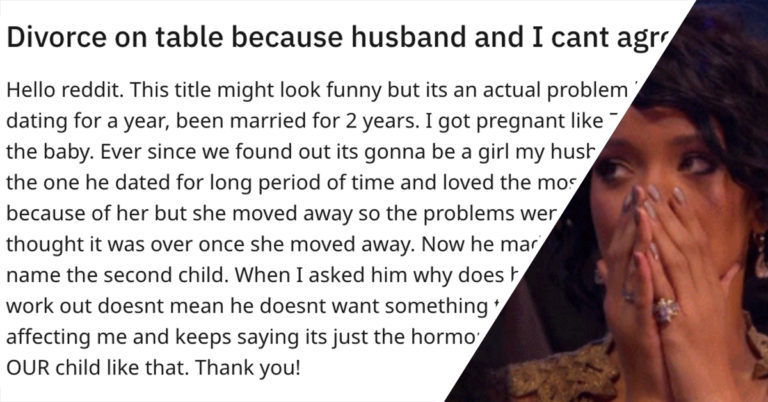 Woman Threatens To Divorce Husband Over His Offensive Baby Name Suggestion