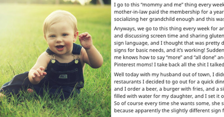 Mom Goes Viral For Accidentally Teaching Her Baby The Wrong Words In Sign Language