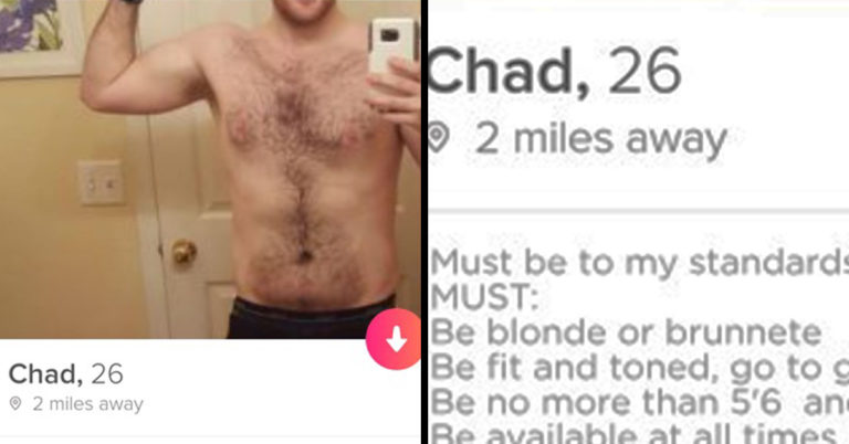Man’s Super Yikes List Of Demands On Tinder Has People Cracking Up