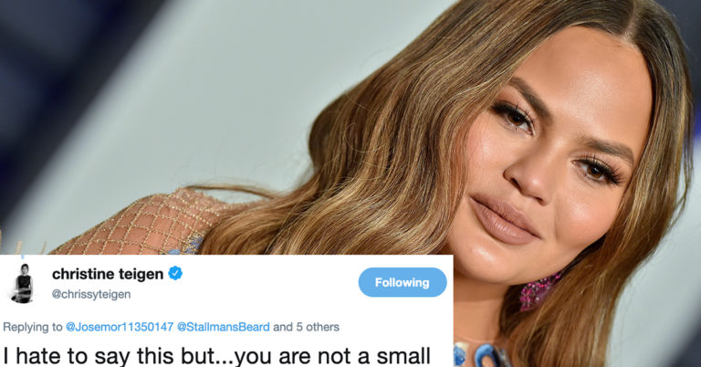 Chrissy Teigen Claps Back At Twitter Troll Who Called Her ‘Fat’ And ‘Chubby’