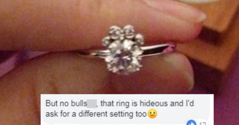 Bride-To-Be Forces Fiancé To Melt Down Paw-Shaped Engagement Ring
