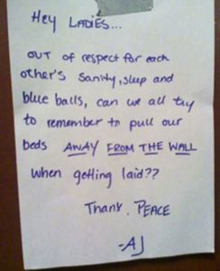 23 Utterly Perfect Responses To Neighbors Having Noisy Sex