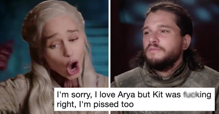 Emilia Clarke And Kit Harington Had The Exact Opposite Reactions To That Big Arya Scene