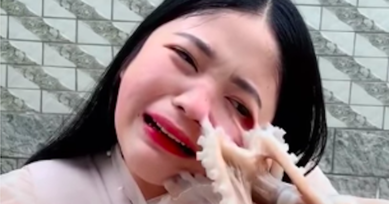 Octopus Fights Back At Woman Trying To Eat It Alive