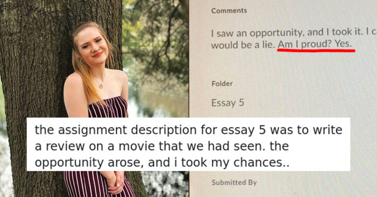 College Student Actually Scores An “A” After Turning In One-Sentence Movie “Essay”