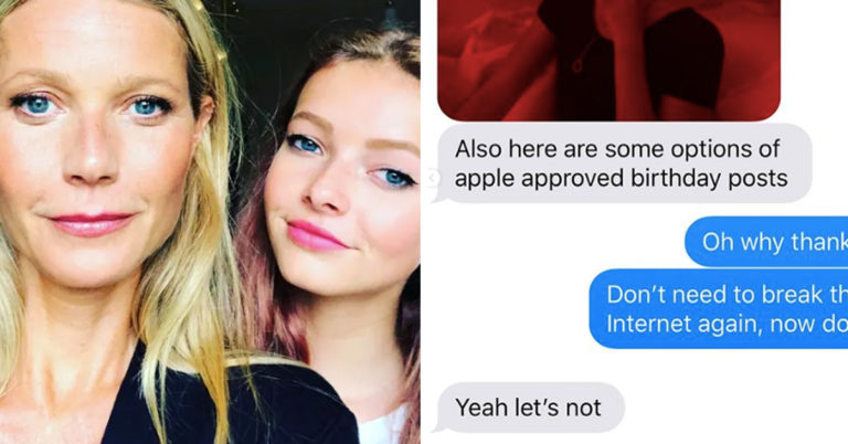 Gwyneth Paltrow And Daughter Apple Are Joking With Each Other About Their Big Online Privacy Debate