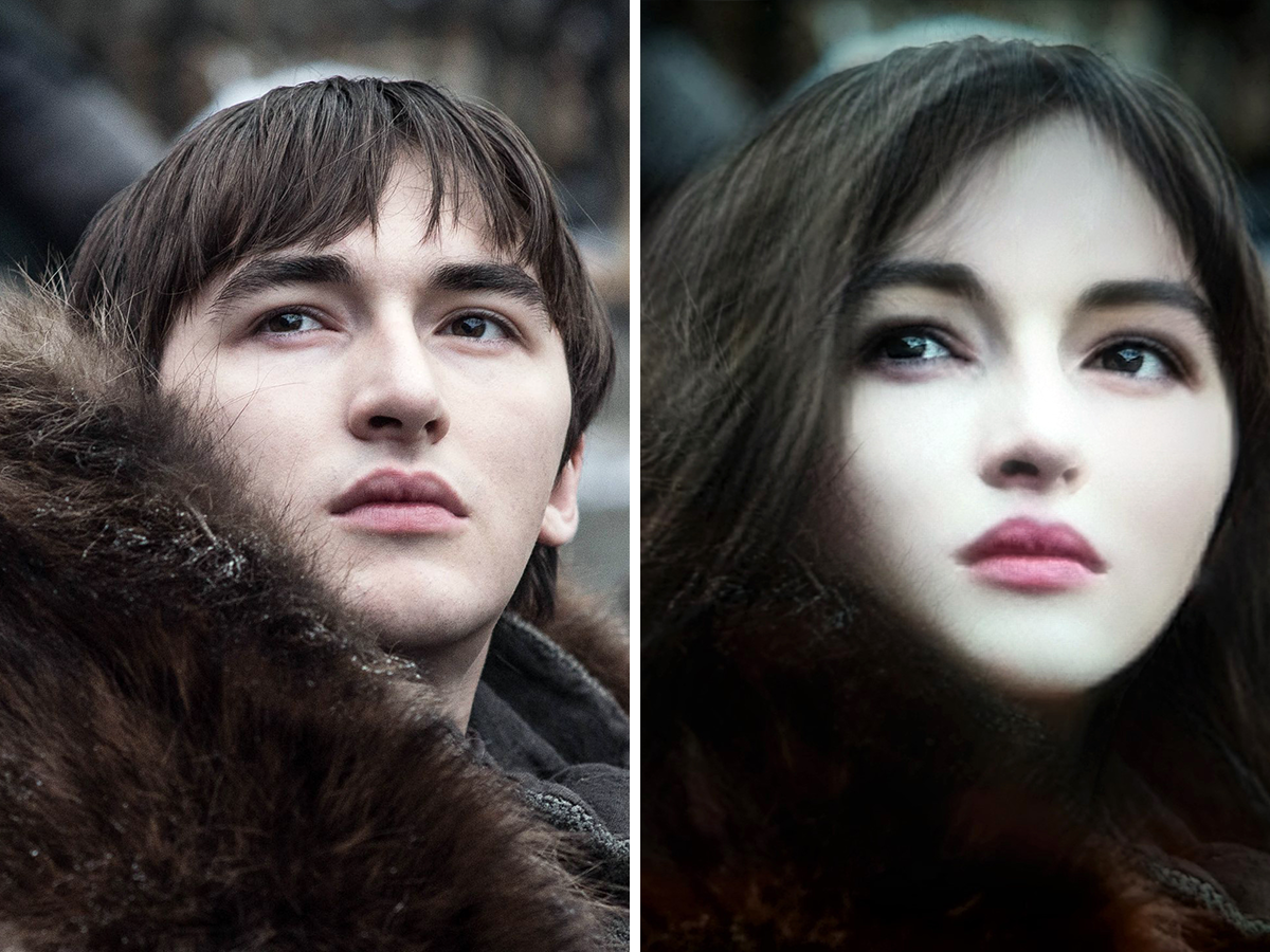 gender swap filter thrones characters snapchat put don bran stark