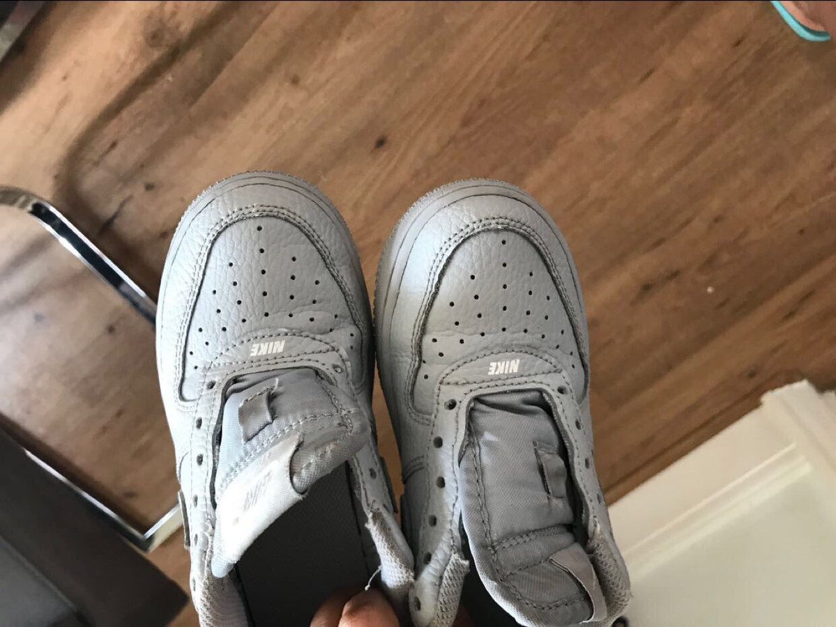 crease in sneakers