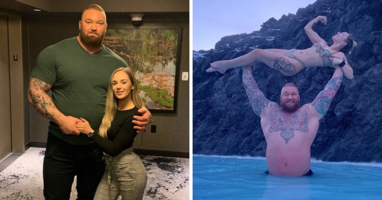 We Honestly Just Can’t Stop Looking At Pictures Of The Mountain From ‘GoT’ Standing Next To His Wife