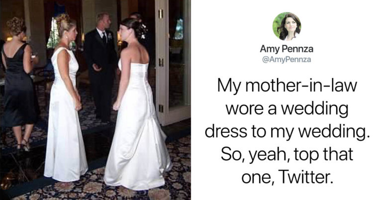 A Bride’s Mother-In-Law Wore A Bridal Gown To Her Wedding, But The Story Is Actually Really Sweet