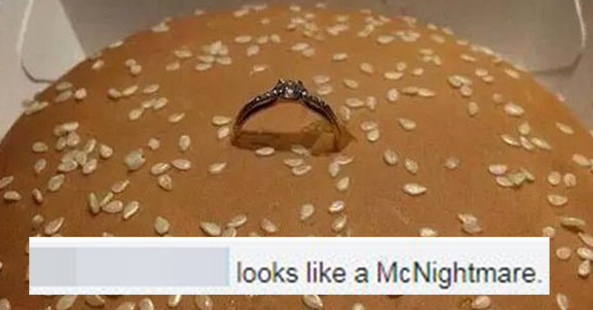 Newly Engaged Couple Rudely Mocked After Boyfriend Proposes With A Ring In A Bic Mac