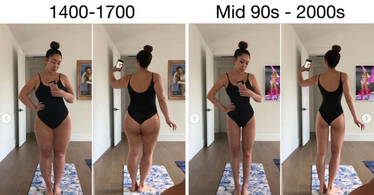 Instagram Fitness Guru Shows How The ‘Perfect’ Body Changed Through History