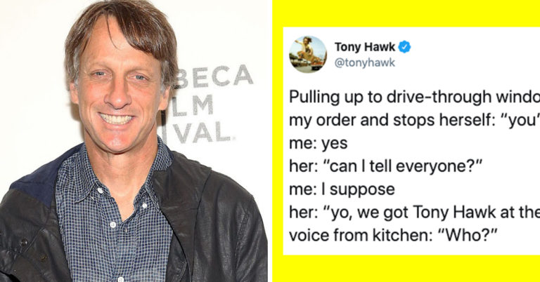 Tony Hawk Tweets Whenever People Don’t Recognize Him And Keeps Getting Funnier