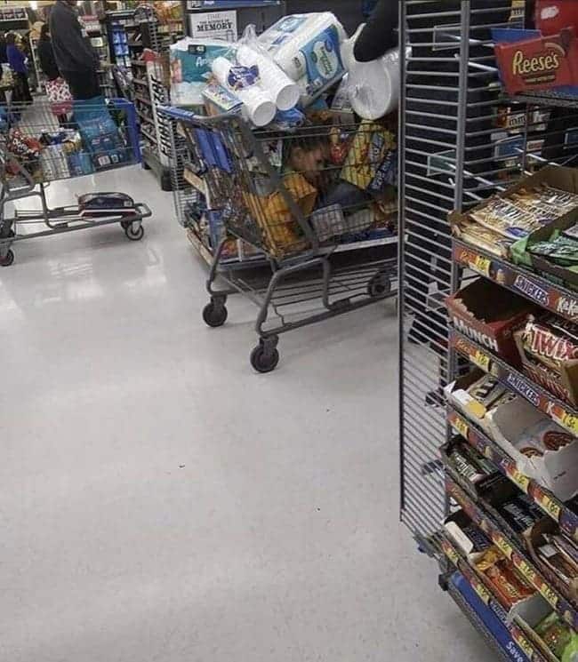 kid in cart covered in merchandise, kid in grocery cart covered in merchandise, kid in shopping cart covered in groceries, child in shopping cart covered in groceries, funny pictures, funniest pictures, funny pics, funny images, meme pictures, hilarious funny pictures, pictures memes, picture meme, funny meme pics, best funny pictures, best funny picture, funniest picture, meme picture, crazy funny photos, funny photos, funny picture, funny photo, funny meme, funny photo dump, hilarious picture, humorous picture